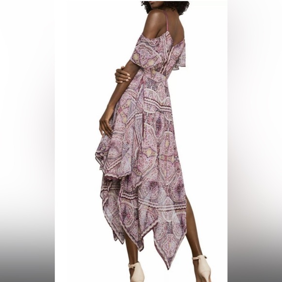 FESTIVAL COLD SHOULDER WRAP HANDKERCHIEF
DRESS - Picture 2 of 7